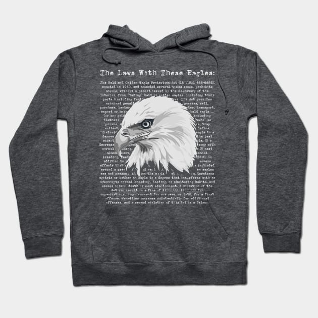 What Are The Laws With These Eagles? Hoodie by Slightly Unhinged